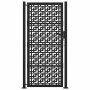 Puerta de jardín diseño en cruz de acero negra 105x205 cm de , Puertas de jardín - Ref: Foro24-4101003, Precio: 281,00 €, Des...