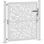 Puerta de jardín diseño llama acero desgastado 105x105 cm de , Puertas de jardín - Ref: Foro24-4100994, Precio: 169,56 €, Des...