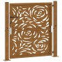 Puerta de jardín diseño llama acero desgastado 105x105 cm de , Puertas de jardín - Ref: Foro24-4100994, Precio: 169,56 €, Des...