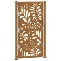 Puerta de jardín de acero desgastado diseño ondulado 105x180 cm de , Puertas de jardín - Ref: Foro24-4100977, Precio: 232,43 ...