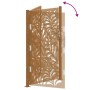 Puerta de jardín de acero desgastado diseño ondulado 105x180 cm de , Puertas de jardín - Ref: Foro24-4100977, Precio: 232,43 ...