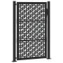 Puerta de jardín diseño en cruz de acero negra 105x155 cm de , Puertas de jardín - Ref: Foro24-4101001, Precio: 224,04 €, Des...