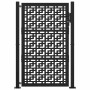 Puerta de jardín diseño en cruz de acero negra 105x155 cm de , Puertas de jardín - Ref: Foro24-4101001, Precio: 224,04 €, Des...
