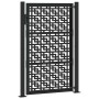 Puerta de jardín diseño en cruz de acero negra 105x155 cm de , Puertas de jardín - Ref: Foro24-4101001, Precio: 224,04 €, Des...