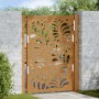 Puerta de jardín de acero desgastado diseño ondulado 105x130 cm de , Puertas de jardín - Ref: Foro24-4100975, Precio: 208,77 ...