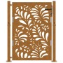 Puerta de jardín de acero desgastado diseño ondulado 105x130 cm de , Puertas de jardín - Ref: Foro24-4100975, Precio: 208,77 ...