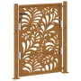 Puerta de jardín de acero desgastado diseño ondulado 105x130 cm de , Puertas de jardín - Ref: Foro24-4100975, Precio: 208,77 ...
