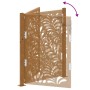 Puerta de jardín de acero desgastado diseño ondulado 105x130 cm de , Puertas de jardín - Ref: Foro24-4100975, Precio: 208,77 ...
