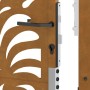 Puerta de jardín de acero desgastado diseño ondulado 105x130 cm de , Puertas de jardín - Ref: Foro24-4100975, Precio: 208,77 ...