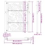 Puerta de jardín de acero desgastado diseño ondulado 105x130 cm de , Puertas de jardín - Ref: Foro24-4100975, Precio: 208,77 ...