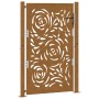 Puerta de jardín diseño llama acero desgastado 105x155 cm de , Puertas de jardín - Ref: Foro24-4100996, Precio: 217,97 €, Des...