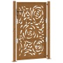 Puerta de jardín diseño llama acero desgastado 105x155 cm de , Puertas de jardín - Ref: Foro24-4100996, Precio: 217,97 €, Des...