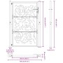 Puerta de jardín diseño llama acero desgastado 105x155 cm de , Puertas de jardín - Ref: Foro24-4100996, Precio: 217,97 €, Des...