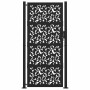 Puerta de jardín de diseño de hojas de acero negra 105x205 cm de , Puertas de jardín - Ref: Foro24-4100963, Precio: 281,00 €,...