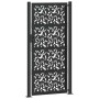 Puerta de jardín de diseño de hojas de acero negra 105x205 cm de , Puertas de jardín - Ref: Foro24-4100963, Precio: 281,00 €,...