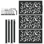 Puerta de jardín de diseño de hojas de acero negra 105x155 cm de , Puertas de jardín - Ref: Foro24-4100961, Precio: 210,60 €,...