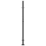 Puerta de jardín de diseño de hojas de acero negra 105x155 cm de , Puertas de jardín - Ref: Foro24-4100961, Precio: 210,60 €,...