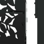 Puerta de jardín de diseño de hojas de acero negra 105x155 cm de , Puertas de jardín - Ref: Foro24-4100961, Precio: 210,60 €,...