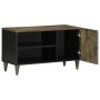 Mueble de TV madera maciza de mango gris claro 80x31,5x46 cm de , Almacenamiento para CD y DVD - Ref: Foro24-4017807, Precio:...