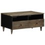 Mesa de centro madera maciza de mango gris claro 80x54x40 cm de , Mesas de centro - Ref: Foro24-4017805, Precio: 133,29 €, De...