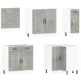 Mueble cocina Kalmar gris hormigón 11 pzas madera contrachapada de , Armarios de cocina - Ref: Foro24-3314915, Precio: 717,86...