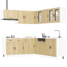 Mueble cocina Porto roble sonoma 11 pzas madera contrachapada de , Armarios de cocina - Ref: Foro24-3314934, Precio: 728,65 €...