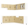 Mueble cocina Porto roble sonoma 11 pzas madera contrachapada de , Armarios de cocina - Ref: Foro24-3314934, Precio: 728,65 €...