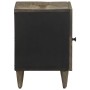 Mesita de noche de madera maciza de mango gris claro 40x33x46cm de , Mesitas de noche - Ref: Foro24-4017788, Precio: 54,17 €,...