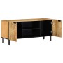 Mueble de TV marrón 105x33x46 cm madera maciza mango de , Almacenamiento para CD y DVD - Ref: Foro24-4017720, Precio: 113,21 ...