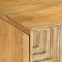 Mueble de TV marrón 105x33x46 cm madera maciza mango de , Almacenamiento para CD y DVD - Ref: Foro24-4017720, Precio: 113,21 ...