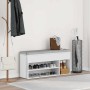 Banco zapatero madera de ingeniería blanco 102x30,5x45 cm de , Zapateros y organizadores de calzado - Ref: Foro24-859136, Pre...