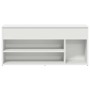 Banco zapatero madera de ingeniería blanco 102x30,5x45 cm de , Zapateros y organizadores de calzado - Ref: Foro24-859136, Pre...