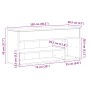 Banco zapatero madera de ingeniería blanco 102x30,5x45 cm de , Zapateros y organizadores de calzado - Ref: Foro24-859136, Pre...