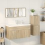 Juego de muebles de baño 4 pzas contrachapada roble Sonoma de , Muebles de baño - Ref: Foro24-3325028, Precio: 351,07 €, Desc...