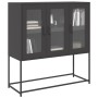 Aparador de acero laminado en frío negro 100,5x39x107 cm de , Aparadores - Ref: Foro24-853404, Precio: 129,29 €, Descuento: %