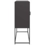 Aparador de acero laminado en frío negro 100,5x39x107 cm de , Aparadores - Ref: Foro24-853404, Precio: 129,29 €, Descuento: %