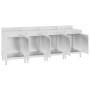 Mesa de trabajo comercial mueble acero inoxidable 240x60x96 cm de vidaXL, Restauración - Ref: Foro24-3058269, Precio: 935,55 ...