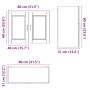 Armario de pared de cocina Porto madera vieja madera ingeniería de , Armarios de cocina - Ref: Foro24-854075, Precio: 76,69 €...