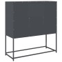 Aparador de acero laminado en frío antracita 100,5x39x107 cm de , Aparadores - Ref: Foro24-853406, Precio: 135,36 €, Descuent...