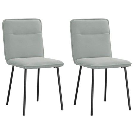 Sillas de comedor 2 unidades terciopelo gris claro de , Sillas de comedor - Ref: Foro24-4101209, Precio: 87,75 €, Descuento: %
