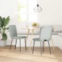 Sillas de comedor 2 unidades terciopelo gris claro de , Sillas de comedor - Ref: Foro24-4101209, Precio: 87,75 €, Descuento: %