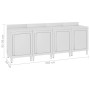 Mesa de trabajo comercial mueble acero inoxidable 240x60x96 cm de vidaXL, Restauración - Ref: Foro24-3058269, Precio: 935,55 ...