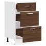 Armario bajo de roble marrón 40x46x81,5 cm madera de ingeniería de , Armarios de cocina - Ref: Foro24-854217, Precio: 93,78 €...