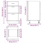 Armario bajo de roble marrón 40x46x81,5 cm madera de ingeniería de , Armarios de cocina - Ref: Foro24-854217, Precio: 93,78 €...
