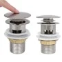 Push-Drain-Überlauffunktion silber 6,4x6,4x9,1cm von vidaXL, Wasserhähne - Ref: Foro24-149059, Preis: 12,48 €, Rabatt: %
