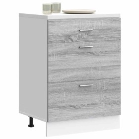 Armario bajo de cocina de madera de ingeniería sonoma gris de , Armarios de cocina - Ref: Foro24-854255, Precio: 103,72 €, De...