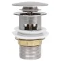 Push-Drain-Überlauffunktion silber 6,4x6,4x9,1cm von vidaXL, Wasserhähne - Ref: Foro24-149059, Preis: 12,48 €, Rabatt: %