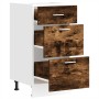 Armario bajo roble ahumado 40x46x81,5 cm madera de ingeniería de , Armarios de cocina - Ref: Foro24-854215, Precio: 87,13 €, ...