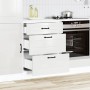 Mueble bajo cocina Kalmar madera ingeniería blanca alto brillo de , Armarios de cocina - Ref: Foro24-854281, Precio: 129,08 €...
