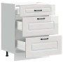 Mueble bajo cocina Kalmar madera ingeniería blanca alto brillo de , Armarios de cocina - Ref: Foro24-854281, Precio: 129,08 €...